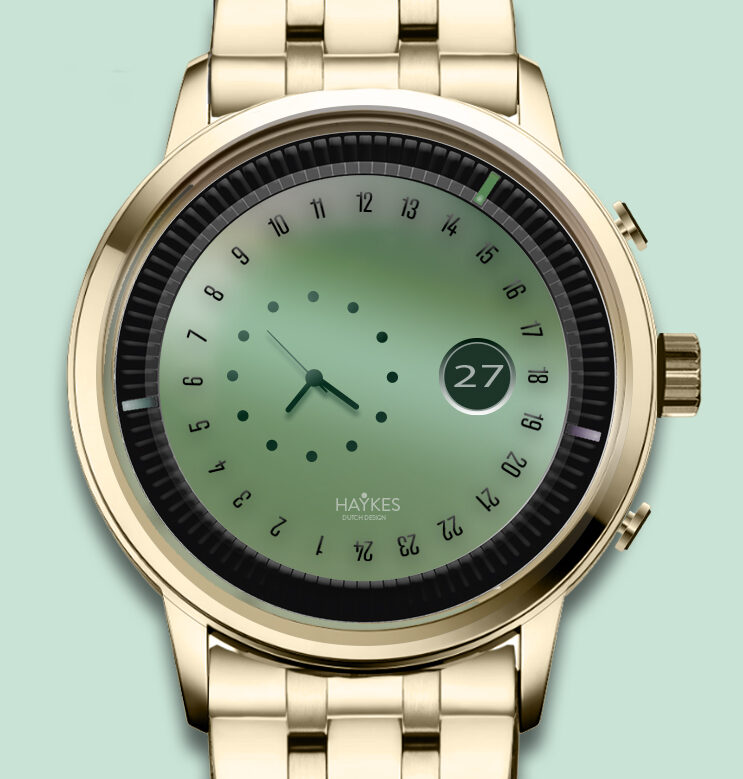 cropped-oktober-gold-staal.-achtergr.3.jpg Haykes watch gold with green watchface watch design 2023