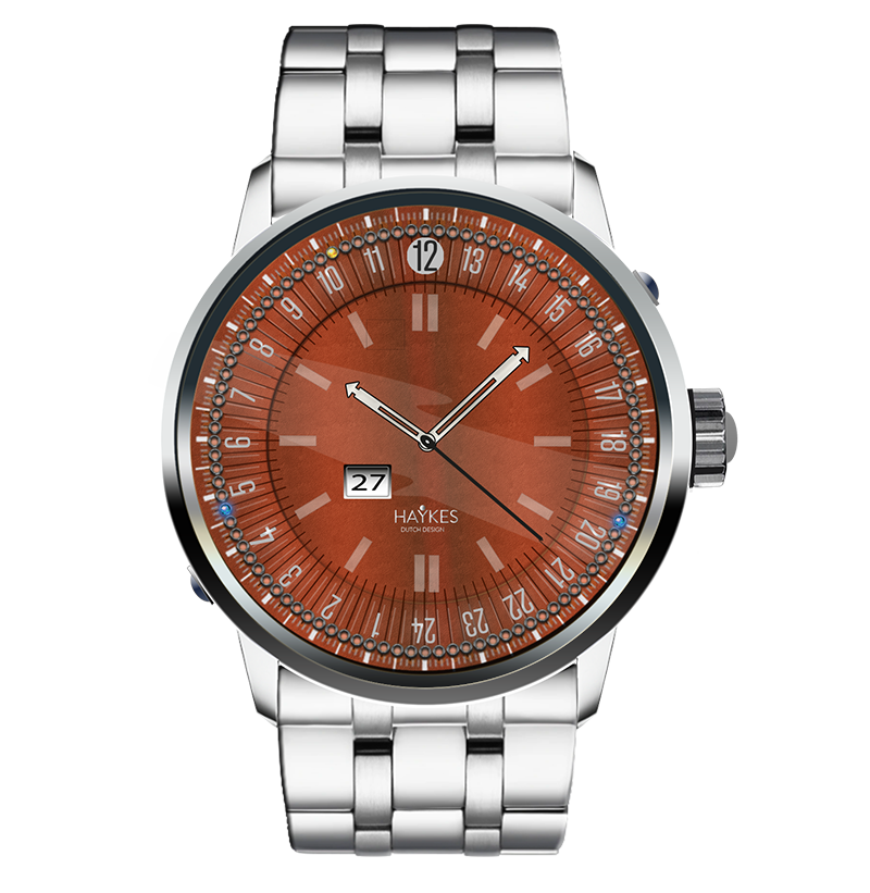 Haykes watch green, design and copyright Harrie Sijbers